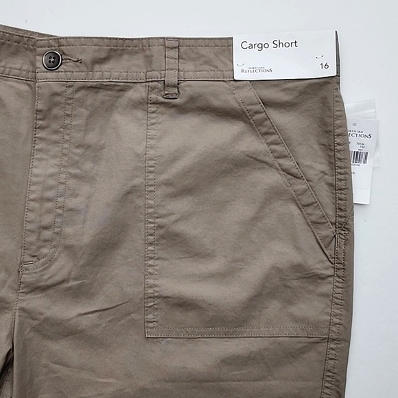Northern Reflections Women's Cargo Casual Short Stretch Cotton Beige Sand Sz 16 - Picture 3 of 14